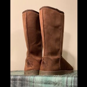 New DAWG Brown Suede Mid-Calf Winter Boots Sz 8